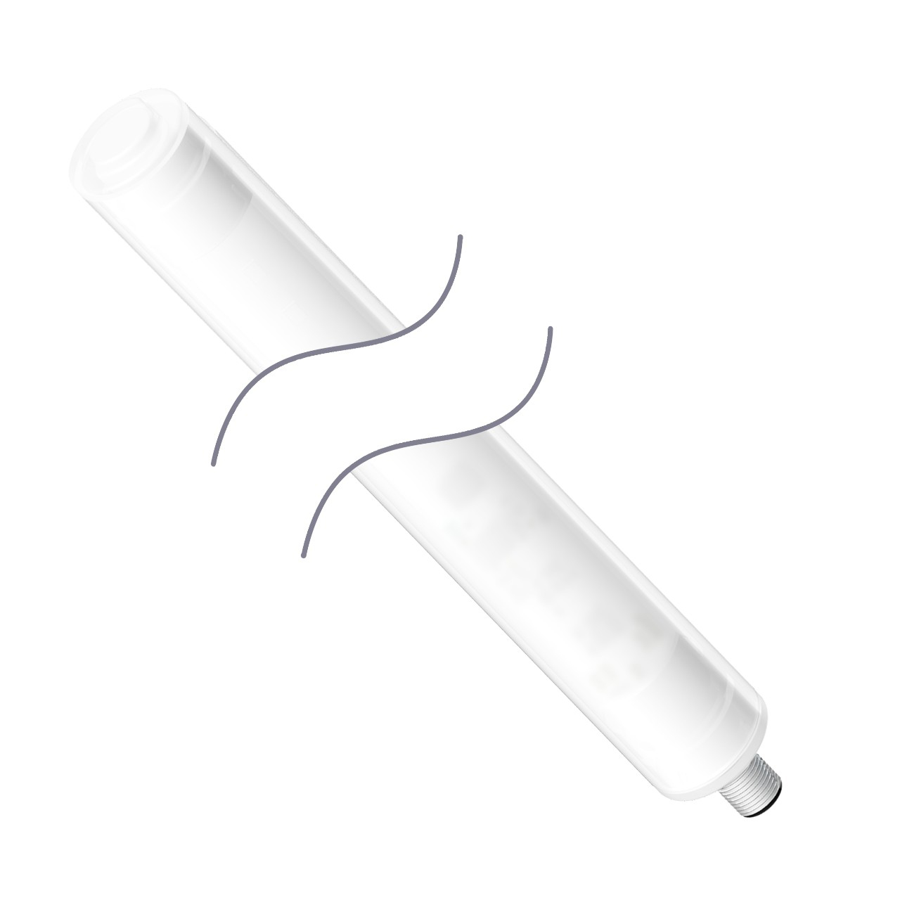 Banner Engineering LED Machine Light; Cylindrical; 285 x 27mm Diameter; Green Light; 12-30VDC; IP69K; M12 Quick Disconnect